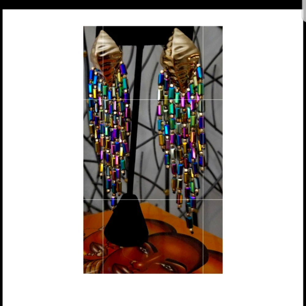 Beautiful Multi Color Dangle Earrings